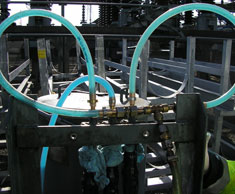 Oil removed and Hydrogel returning down all 3 phases.