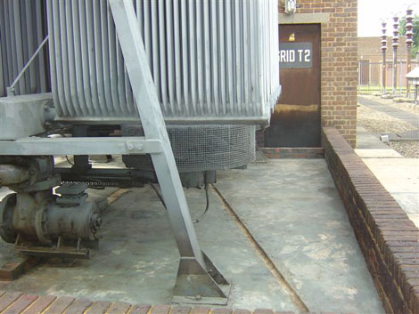 Cleanup of Northolt transformer coolant leak after.